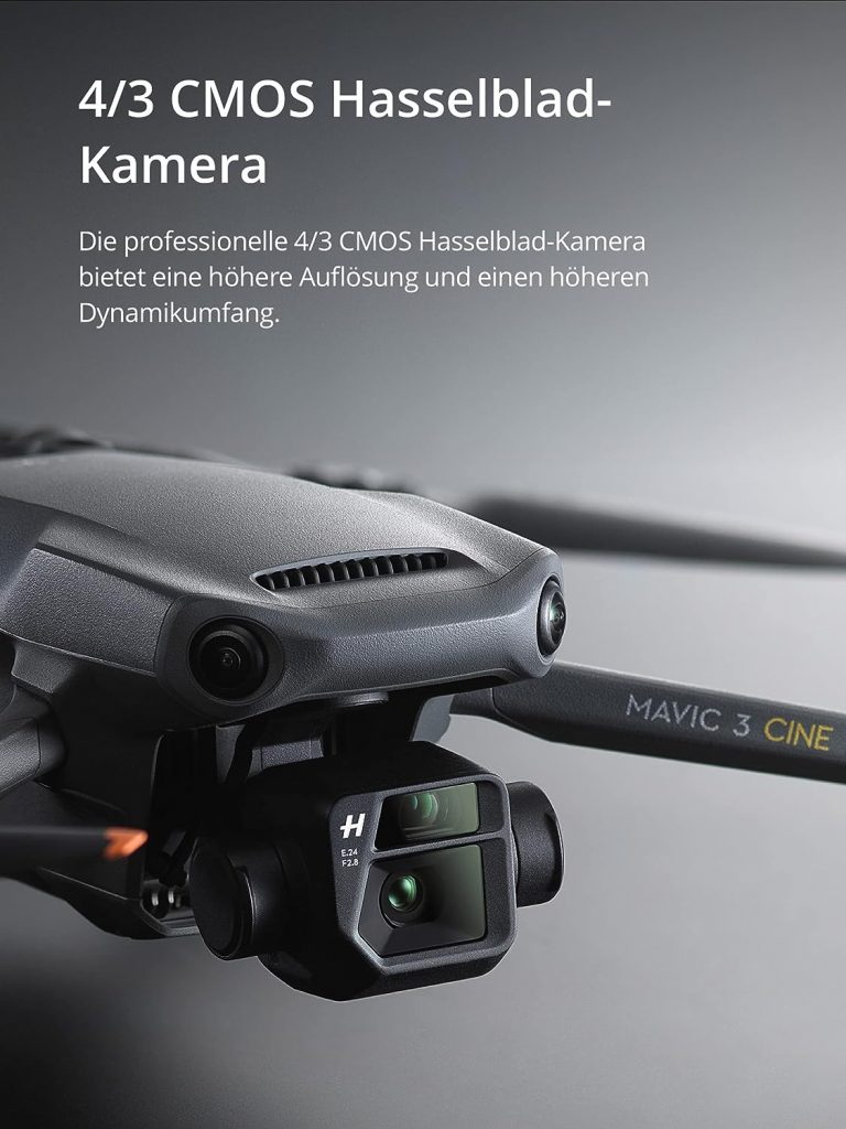 DJI Mavic 3 Cine Premium Combo Camera Drone with 4/3 CMOS Hasselblad Camera, 5.1K Video, 46 Minutes Flight Time, Apple ProRes 422 HQ and 15 km Video Transmission  Mavic 3 Intelligent Flight Battery