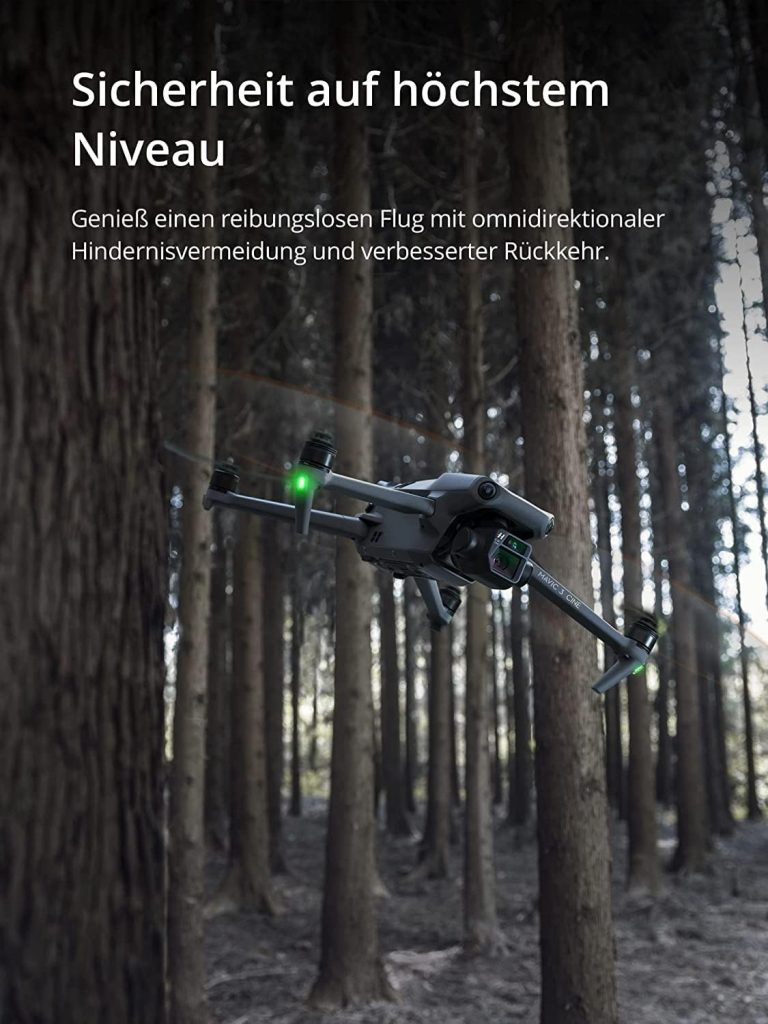 DJI Mavic 3 Drone with 4/3 CMOS Hasselblad Camera, 5.1K Video, Omni-directional Obstacle Avoidance, 46 min Flight Time, Improved Return, 15 km Video Transmission, Drone with DJI RC-N1 Remote Control