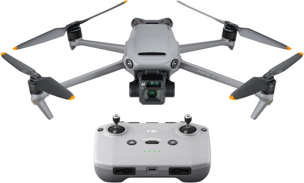 DJI Mavic 3 Drone with 4/3 CMOS Hasselblad Camera, 5.1K Video, Omni-directional Obstacle Avoidance, 46 min Flight Time, Improved Return, 15 km Video Transmission, Drone with DJI RC-N1 Remote Control