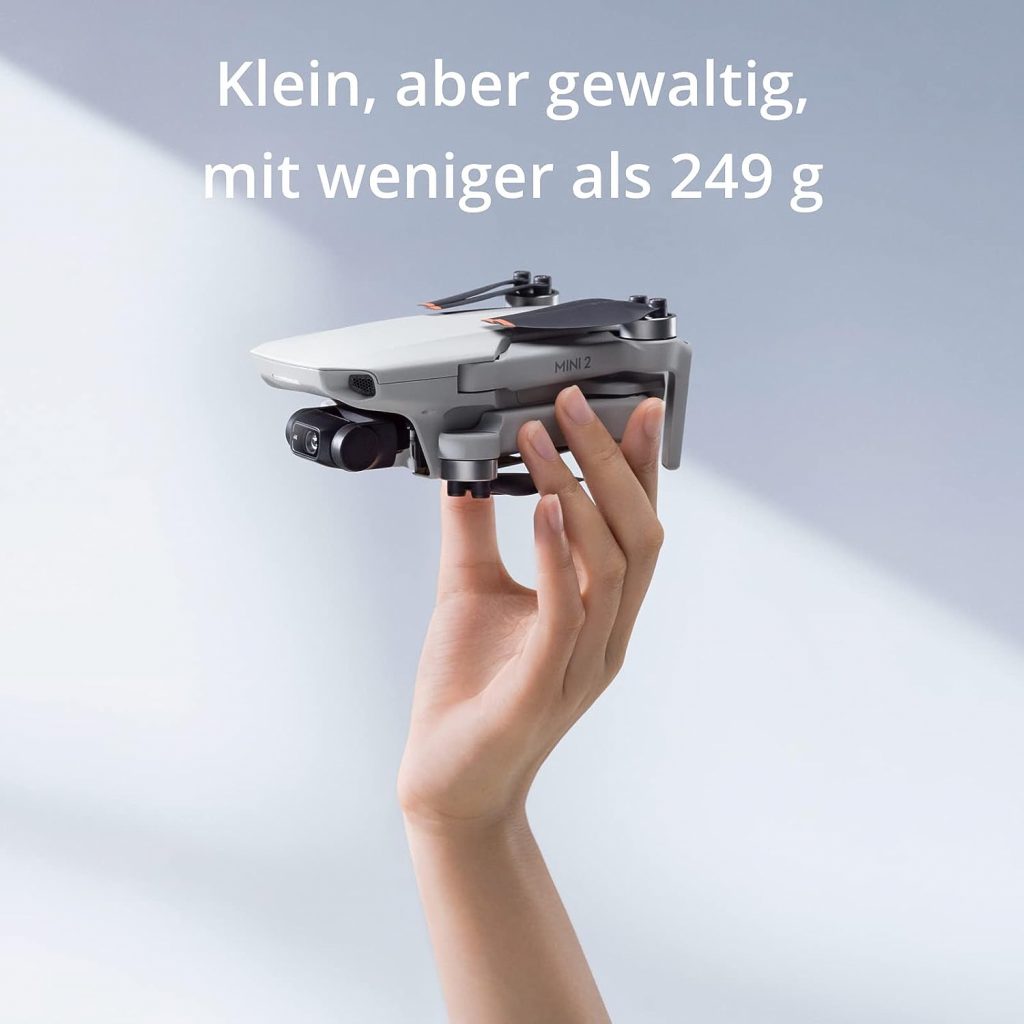 DJI Mini 2 - Ultralight and Foldable Drone Quadcopter, 3-Axis Gimbal with 4K Camera, 12MP Camera, 31 Minutes Flight Time, OcuSync 2.0 HD Video Transmission, Mavic Mini, QuickShots with DJI Fly App