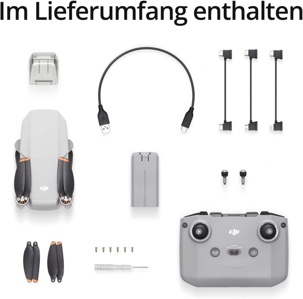 DJI Mini 2 - Ultralight and Foldable Drone Quadcopter, 3-Axis Gimbal with 4K Camera, 12MP Camera, 31 Minutes Flight Time, OcuSync 2.0 HD Video Transmission, Mavic Mini, QuickShots with DJI Fly App